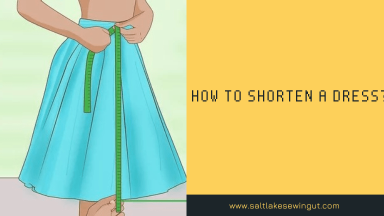 How to shorten a dress?