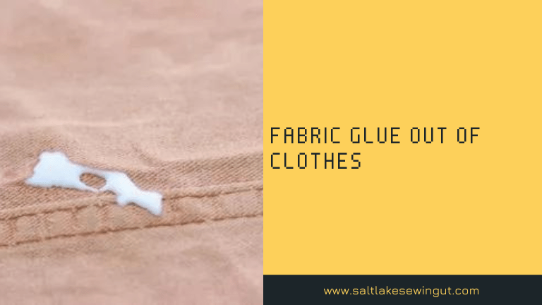 fabric glue out of clothes