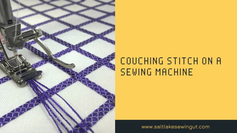 couching stitch on a sewing machine