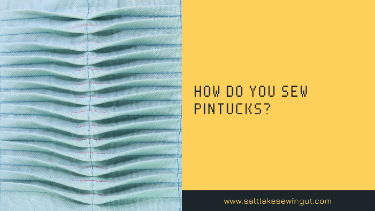 How do you sew pintucks?