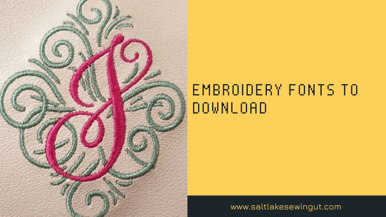 Embroidery Fonts to Download