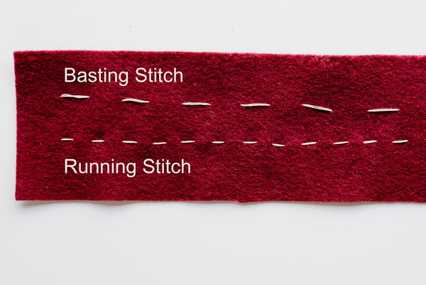 Basting stitches