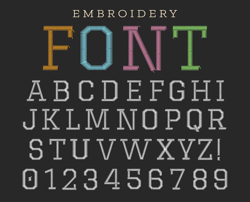 Embroidery Fonts