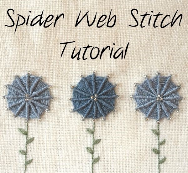 a spider web stitch